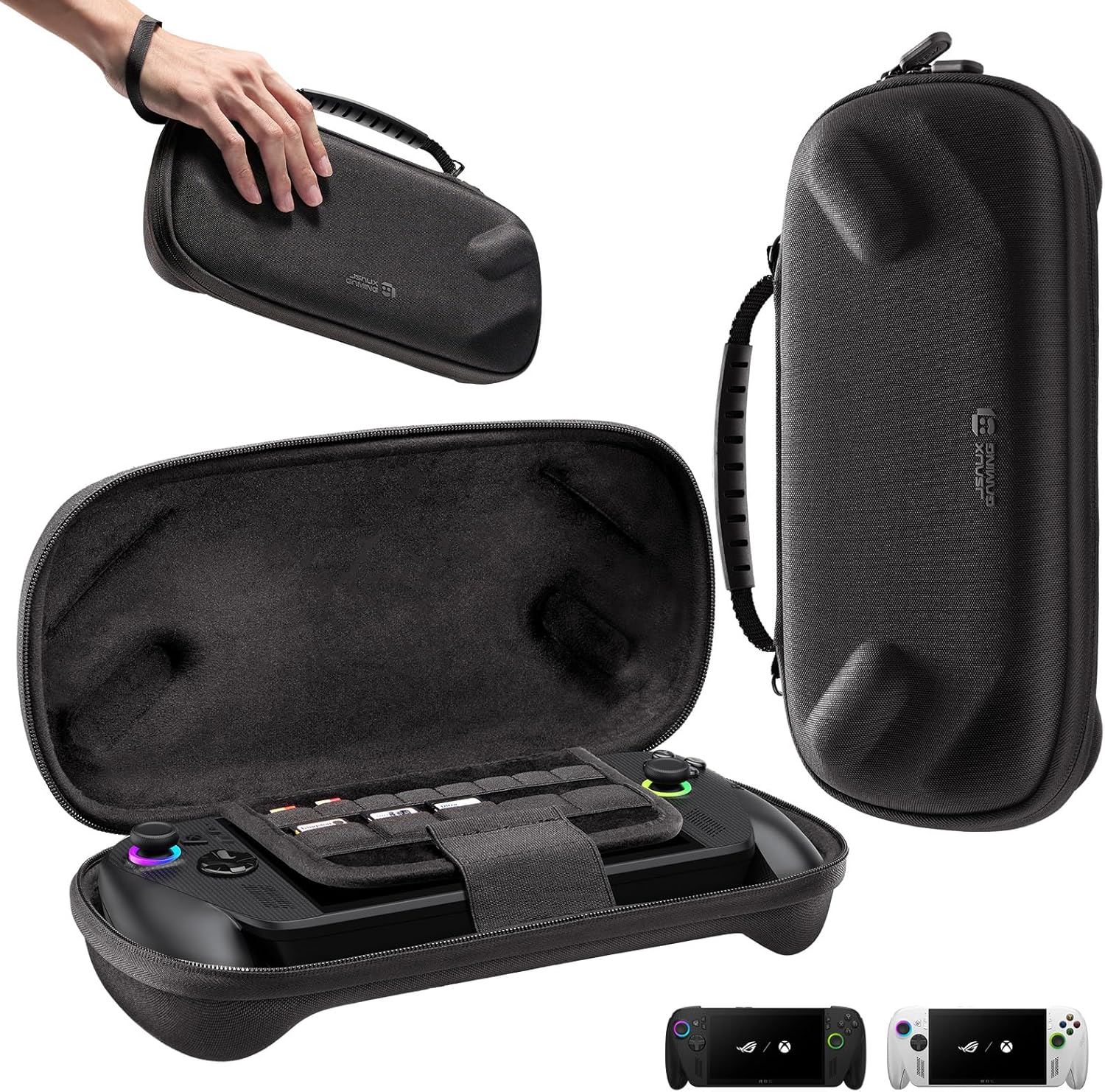 JSAUX Double-decker Travel Case para ROG Xbox Ally y Ally X – Funda Rígida Compacta y Protectora